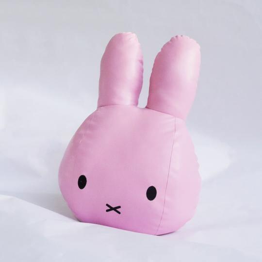 Miffy - Head Cushion Leather Raspberry - KLOSH
