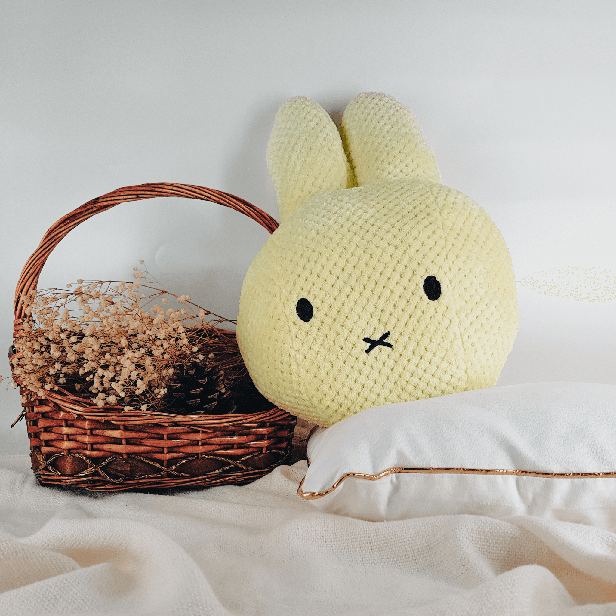 Miffy - Head Cushion Waffle Yellow - KLOSH