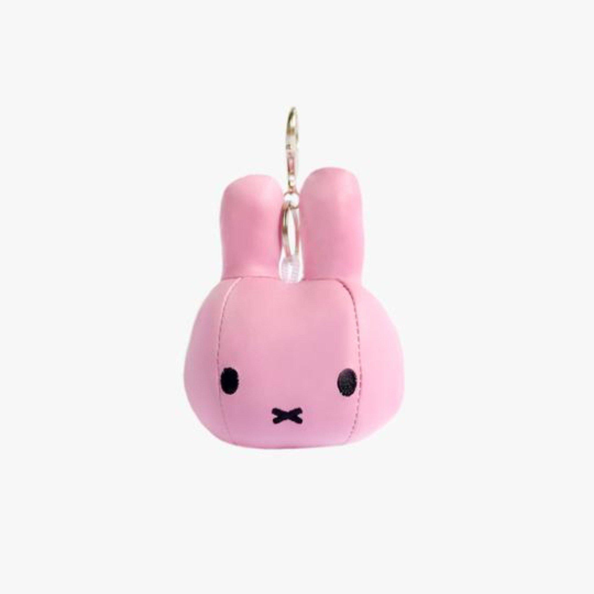 Miffy - Head Keychain Leather Raspberry - KLOSH