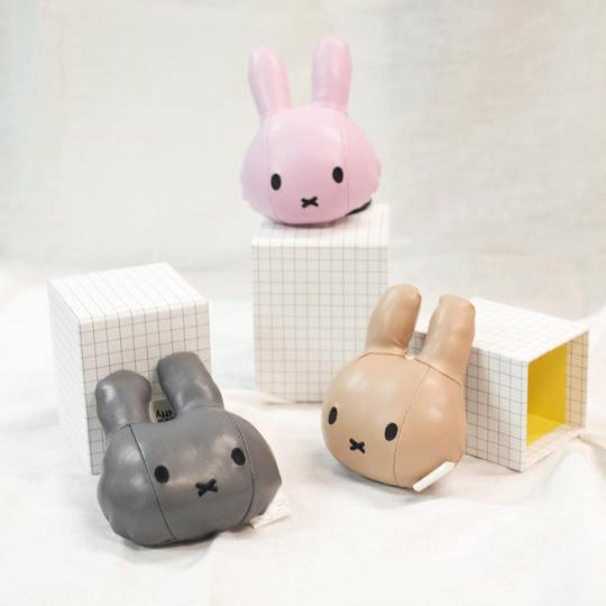 Miffy - Head Keychain Leather Raspberry - KLOSH