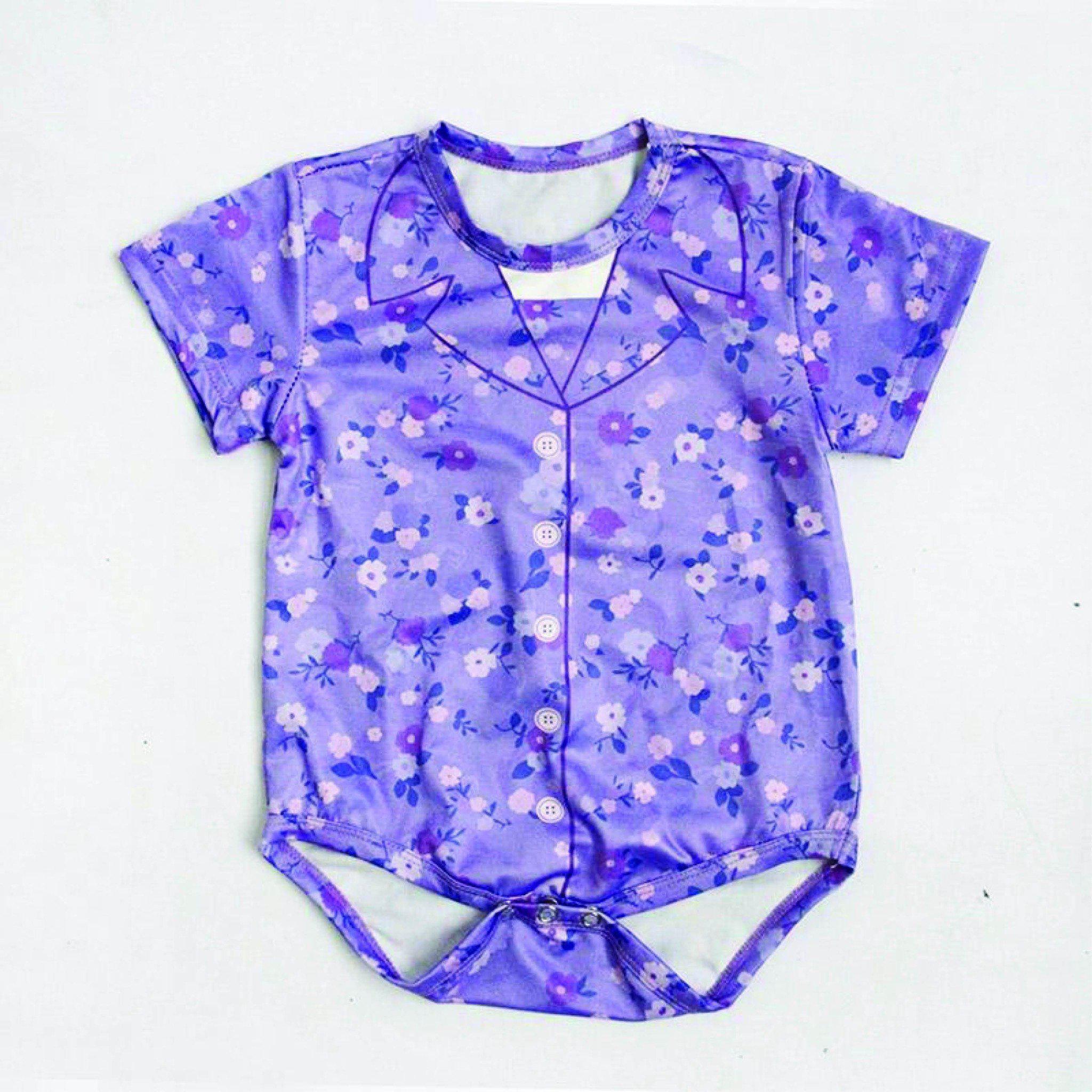 Onesie Romper - Ah Ma Floral - KLOSH