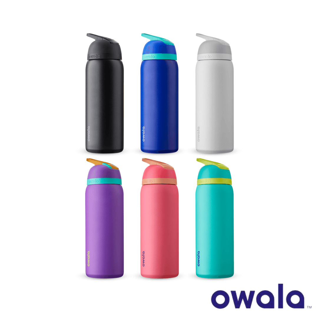 Owala Flip™ Insulated Stainless-Steel Water Bottle with Locking Push-Button Lid, 32-Ounce (946ml) - KLOSH
