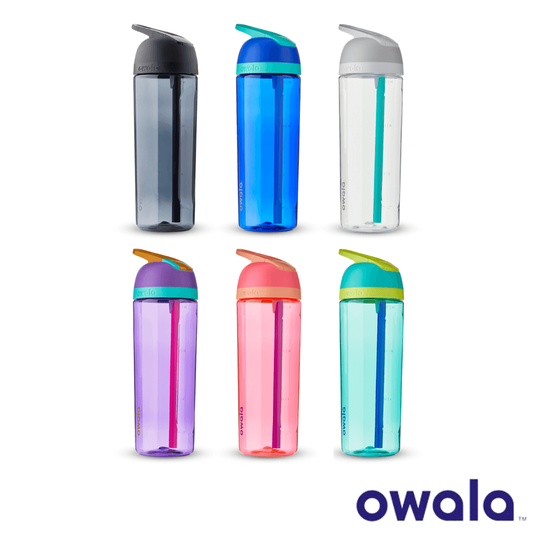 Owala Flip™ Tritan Water Bottle with Locking Push-Button Lid, 25-Ounce (740ml) - KLOSH