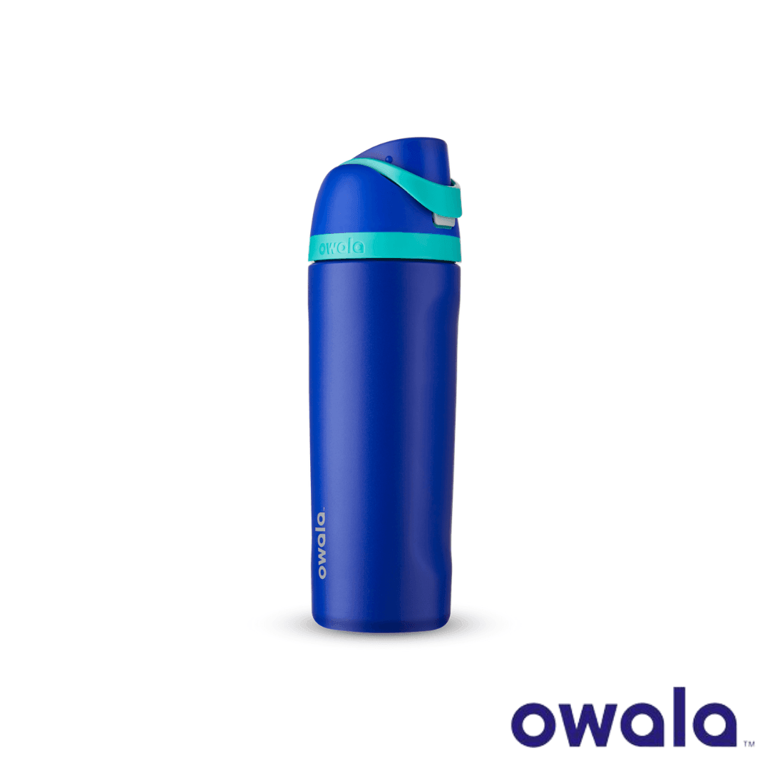 Owala FreeSip™ Insulated Stainless-Steel Water Bottle with Locking Push-Button Lid, 24-Ounce (710ml) - KLOSH