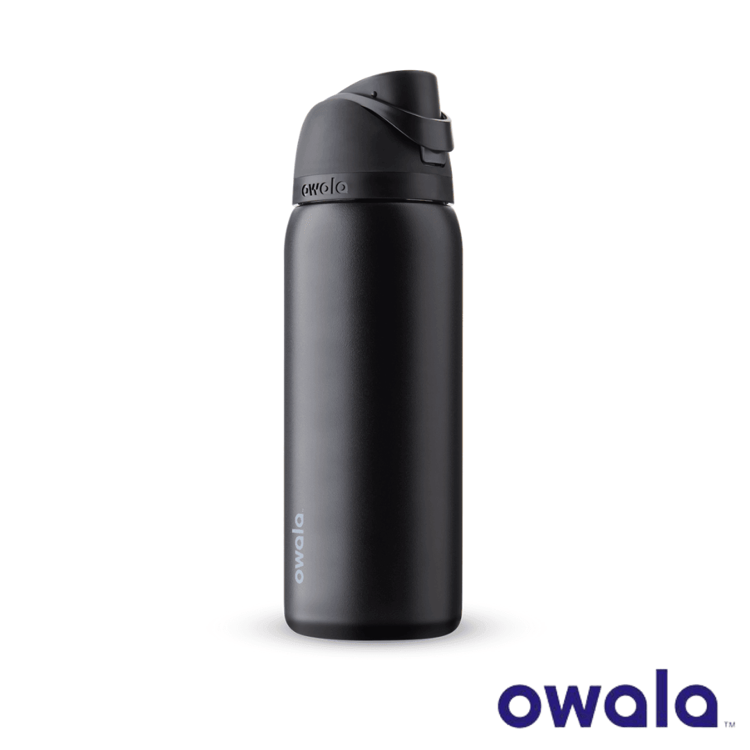 Owala FreeSip™ Insulated Stainless-Steel Water Bottle with Locking Push-Button Lid, 32-Ounce (946ml) - KLOSH