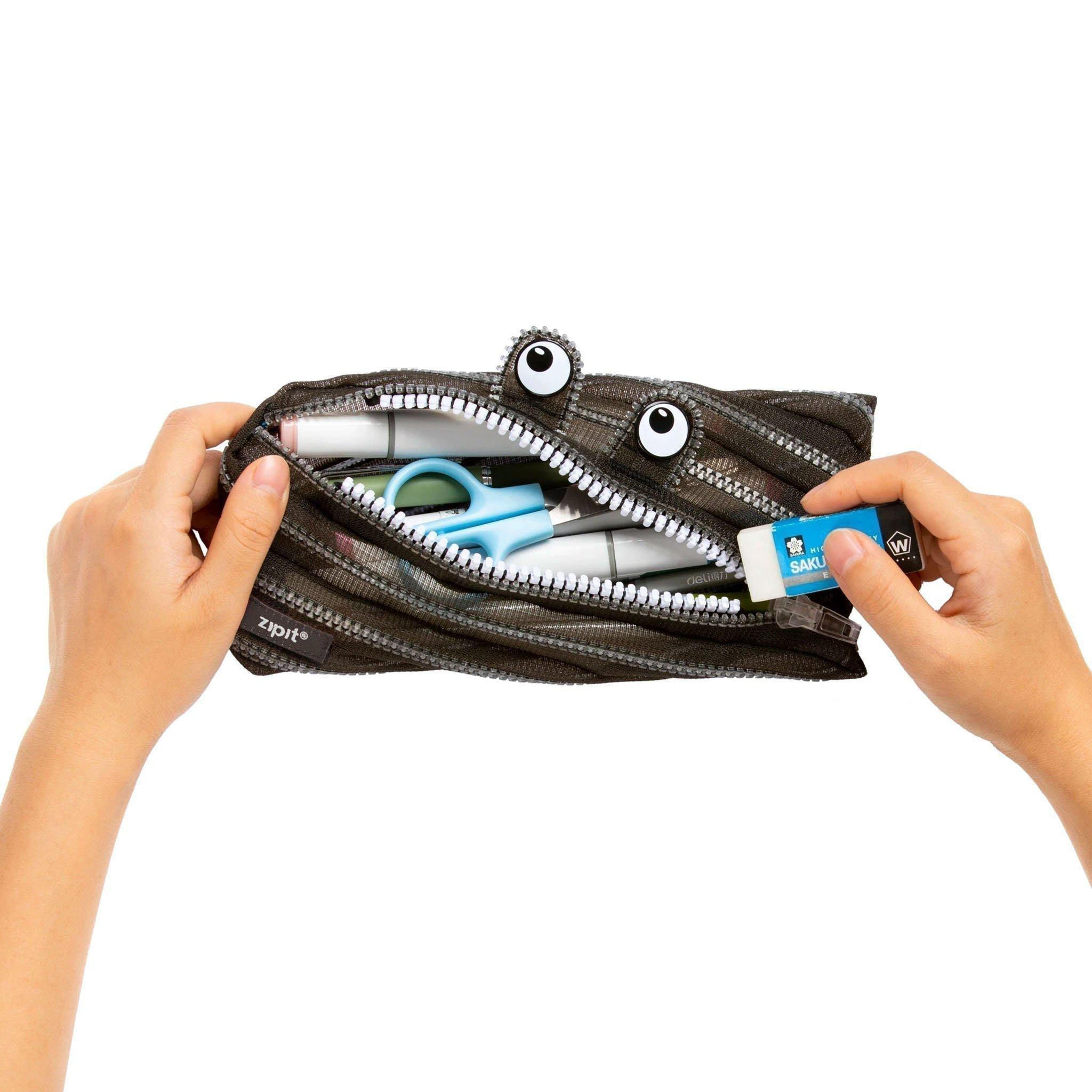 Pencil Case - Mesh Monster Black - KLOSH