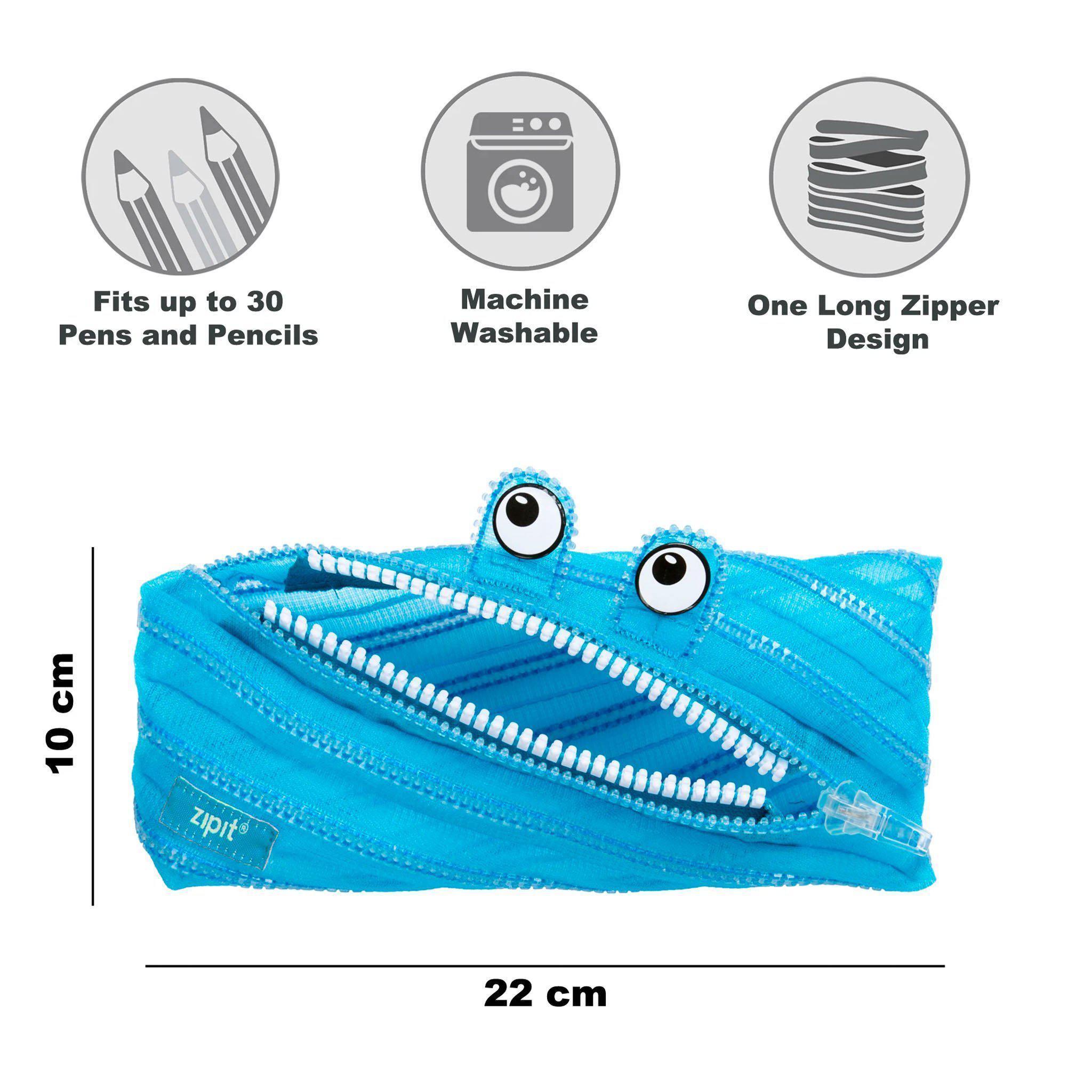 Pencil Case - Mesh Monster Blue - KLOSH