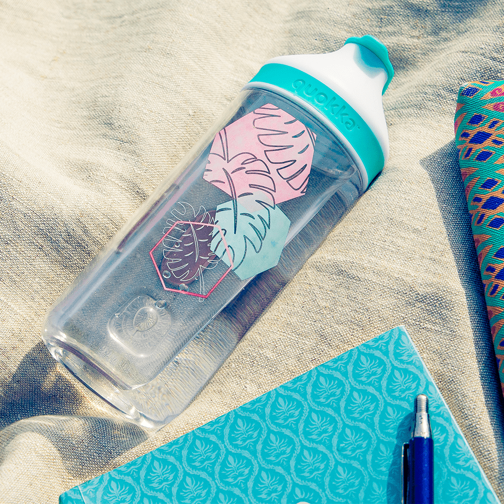 Quokka Tritan Bottle - Mineral Geo Palm 520 ml - KLOSH
