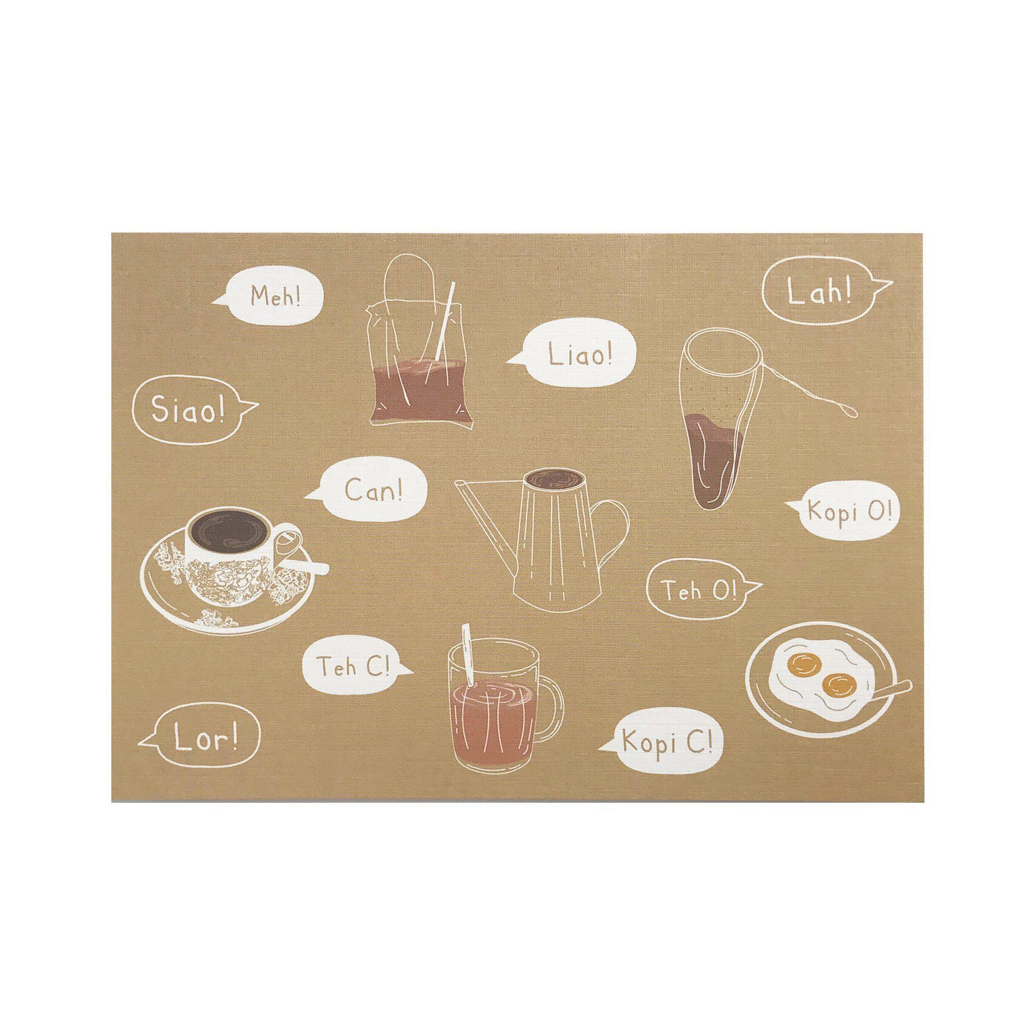 Singapore Heritage Postcard - Singapore Favourite Beverage - KLOSH