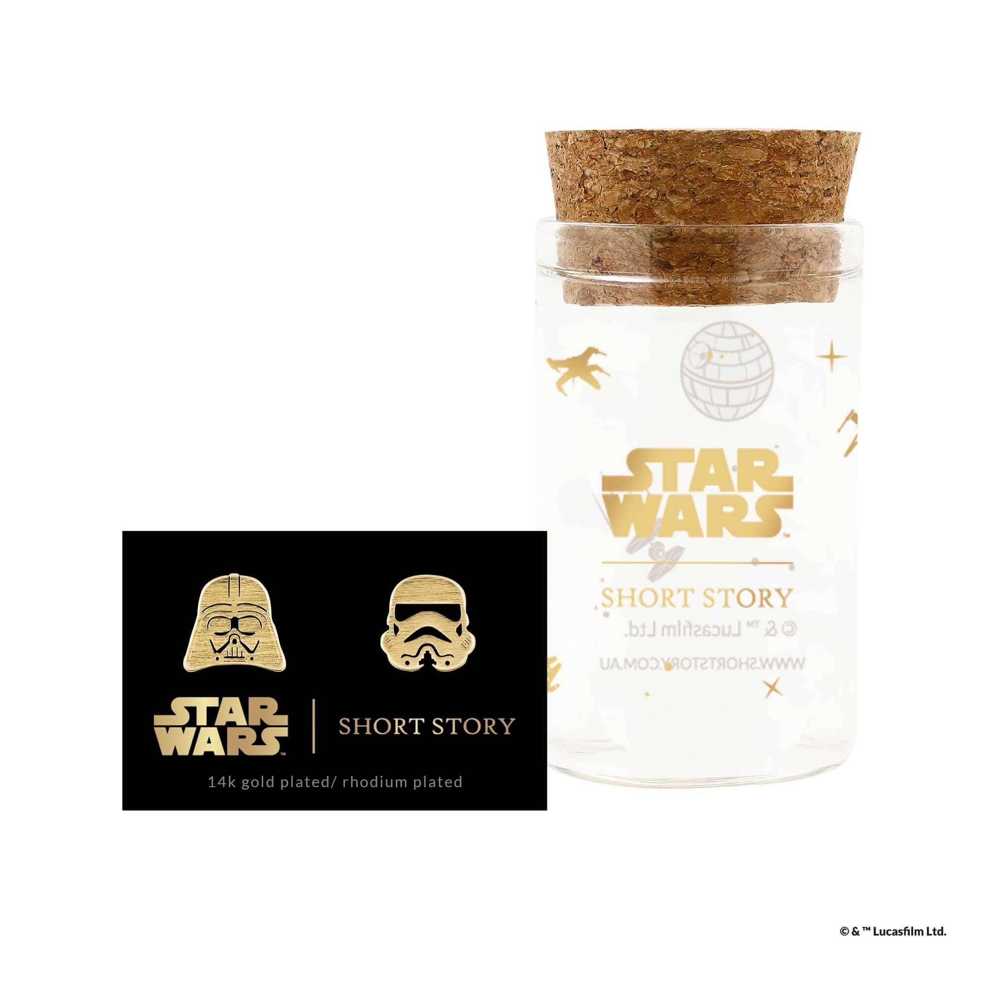 Star Wars™ Earring - Darth Vader™ & Stormtrooper™ Gold - KLOSH