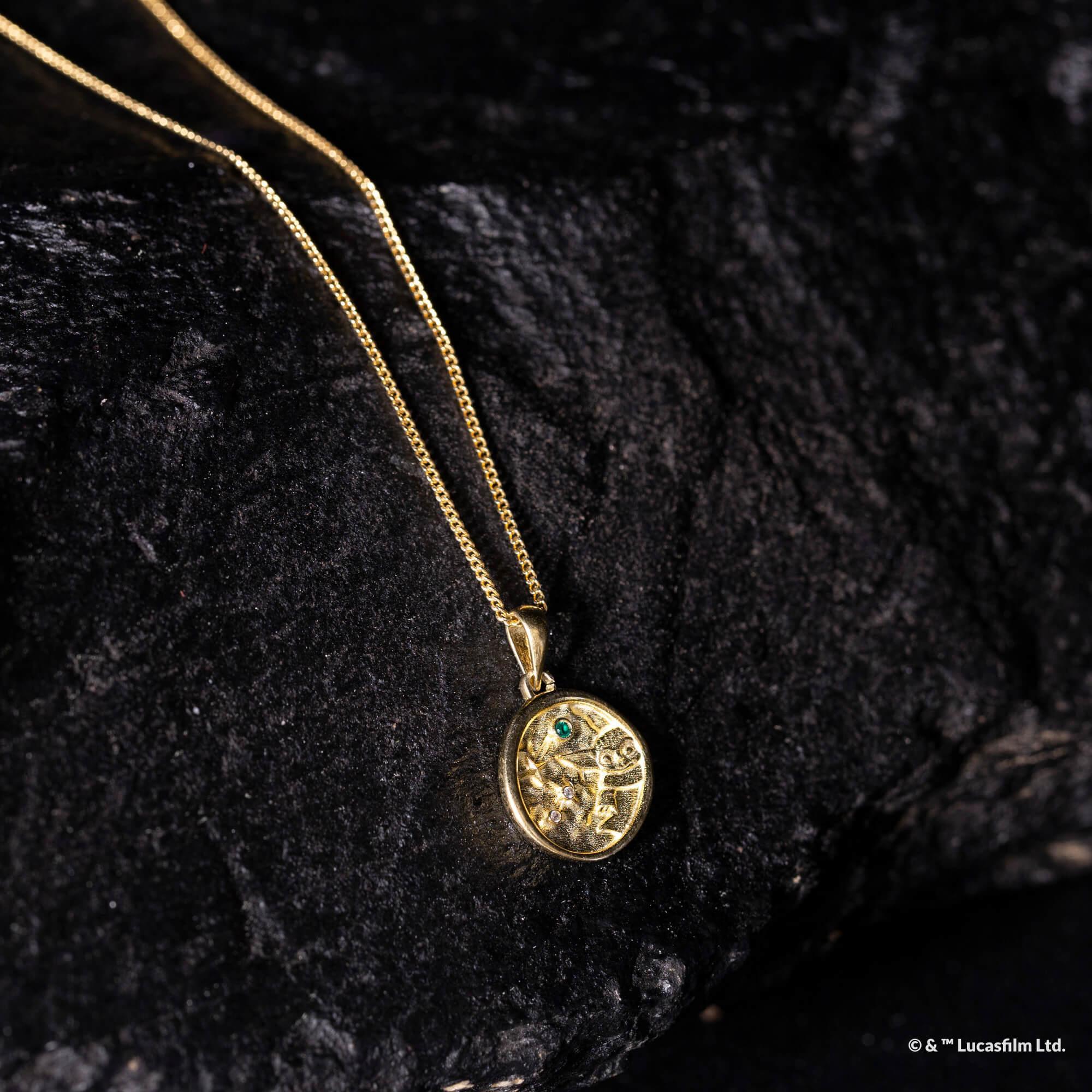 Star Wars™ Necklace - Medallion Grogu™ Gold - KLOSH