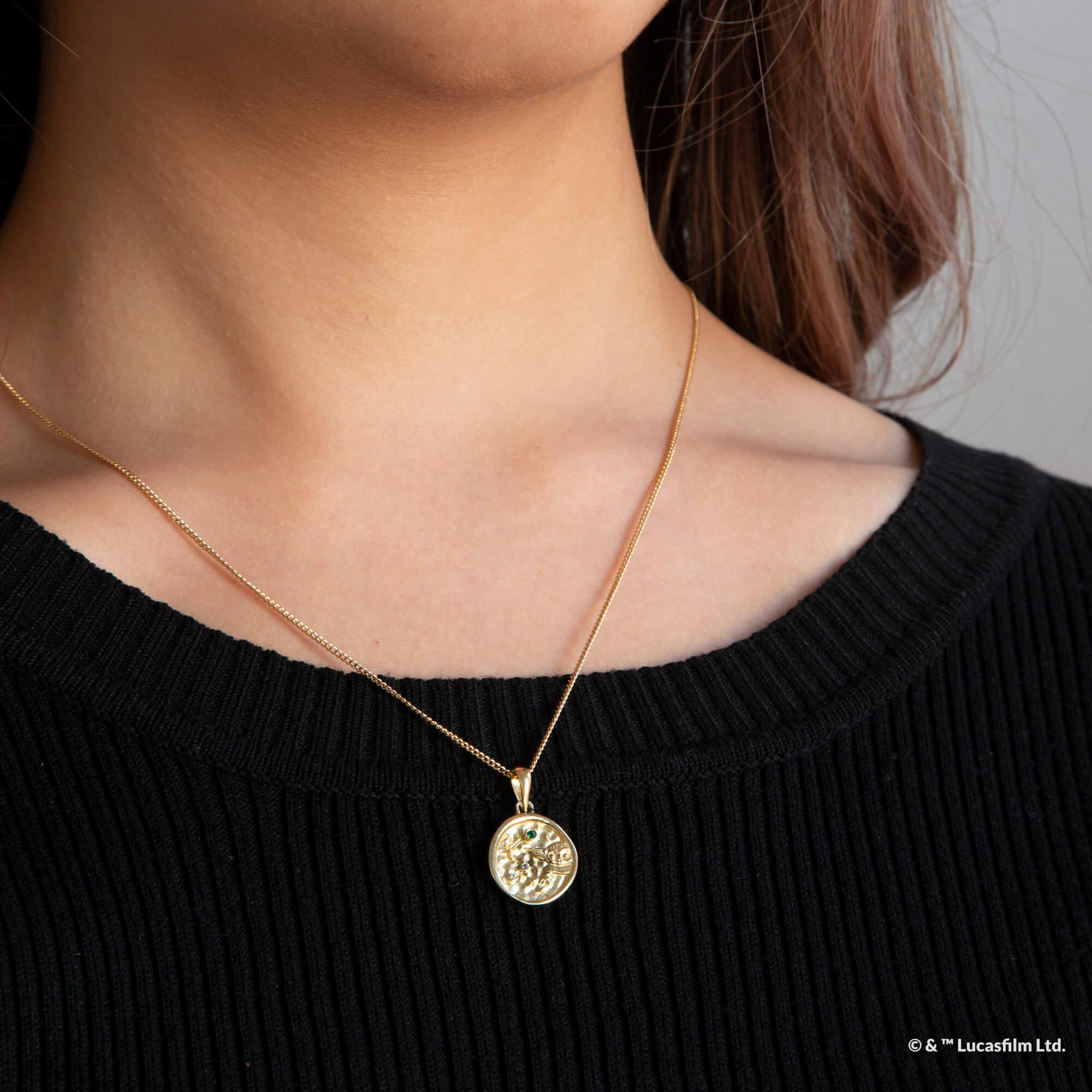 Star Wars™ Necklace - Medallion Grogu™ Gold - KLOSH