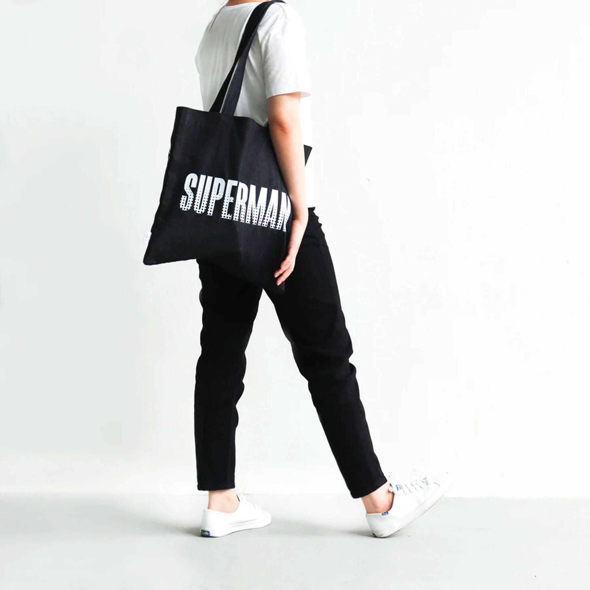 Superman - Denim Tote Bag - KLOSH