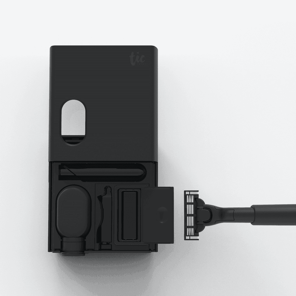 Tic Oral Care & Razor Kit - Matte Black - KLOSH