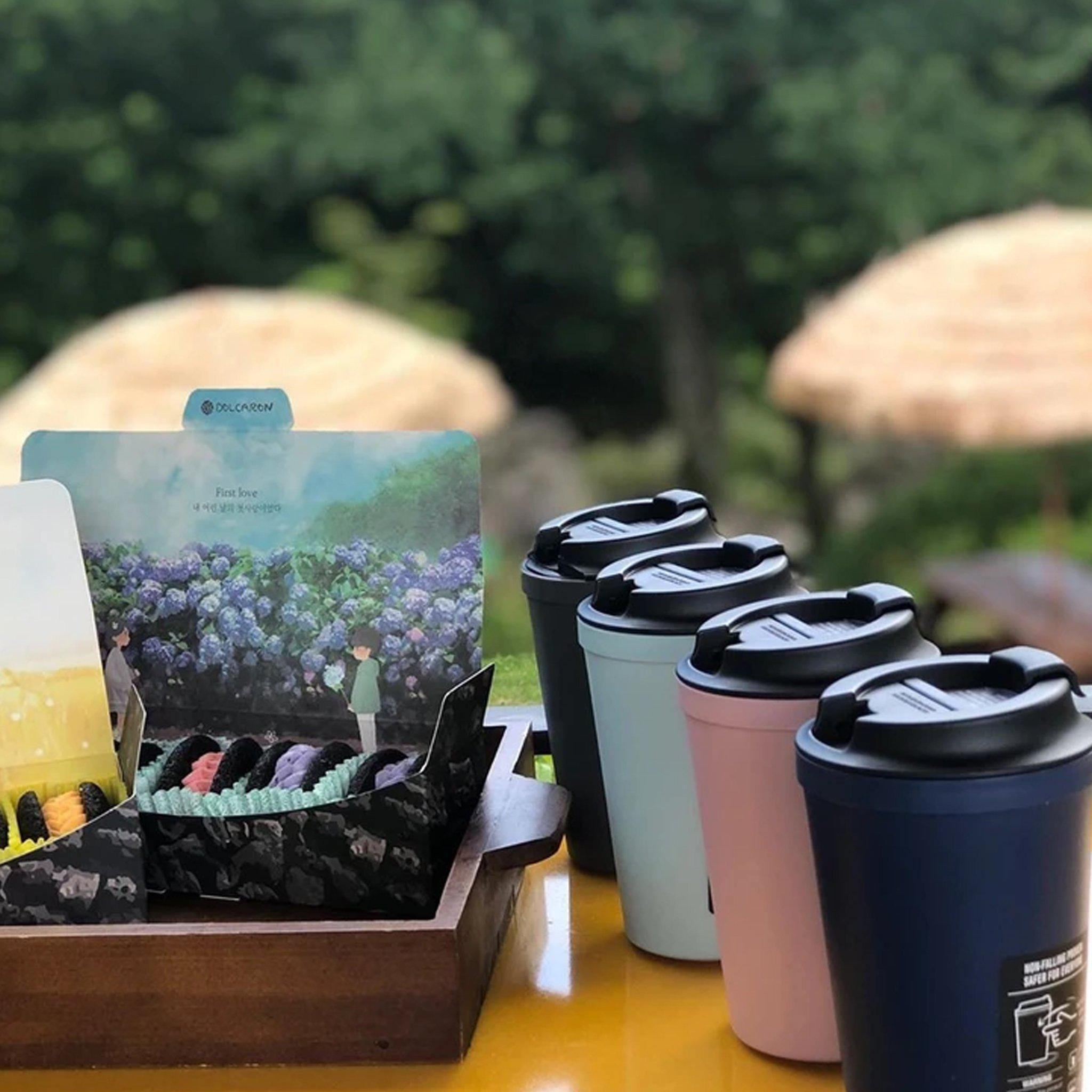 Tumbler - Artiart Suction Idea Café Dark Blue - KLOSH