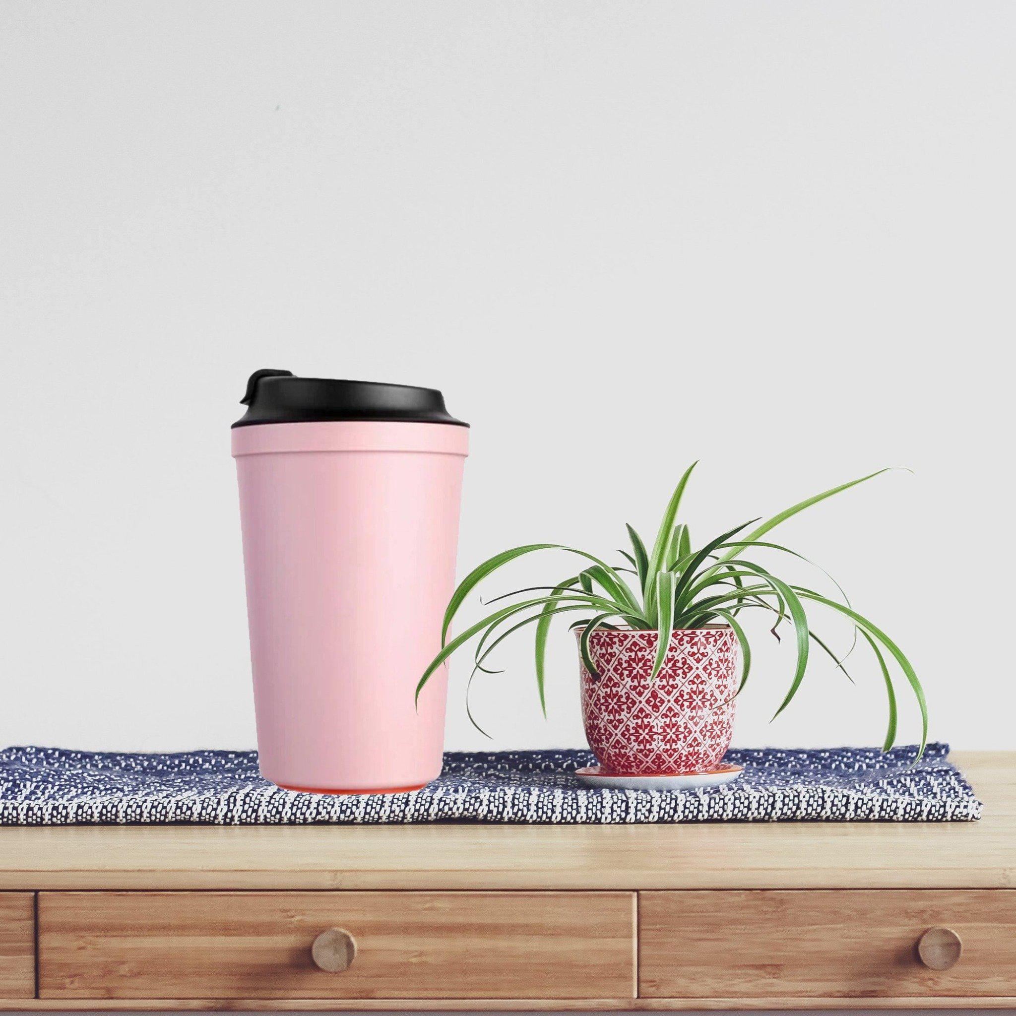 Tumbler - Artiart Suction Idea Café Pink - KLOSH