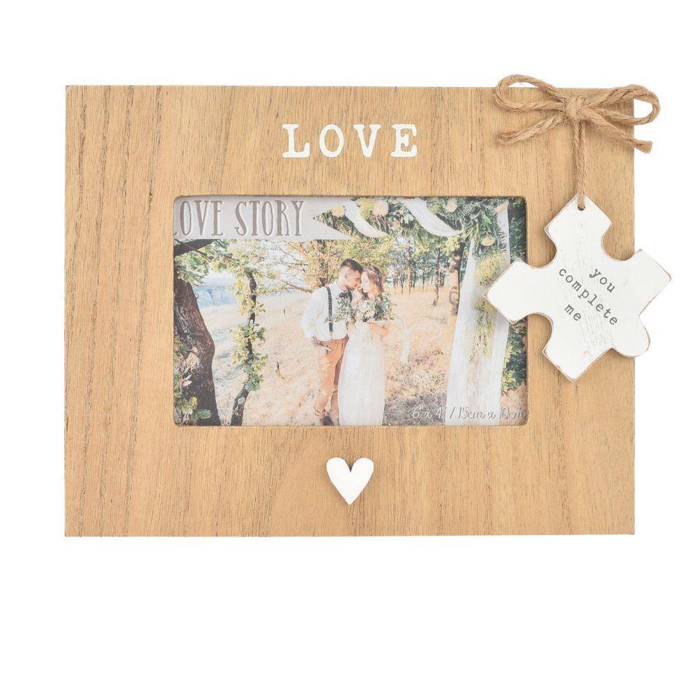 Wooden Love Photo Frame with Tag Love I Klosh Gift Shop KLOSH