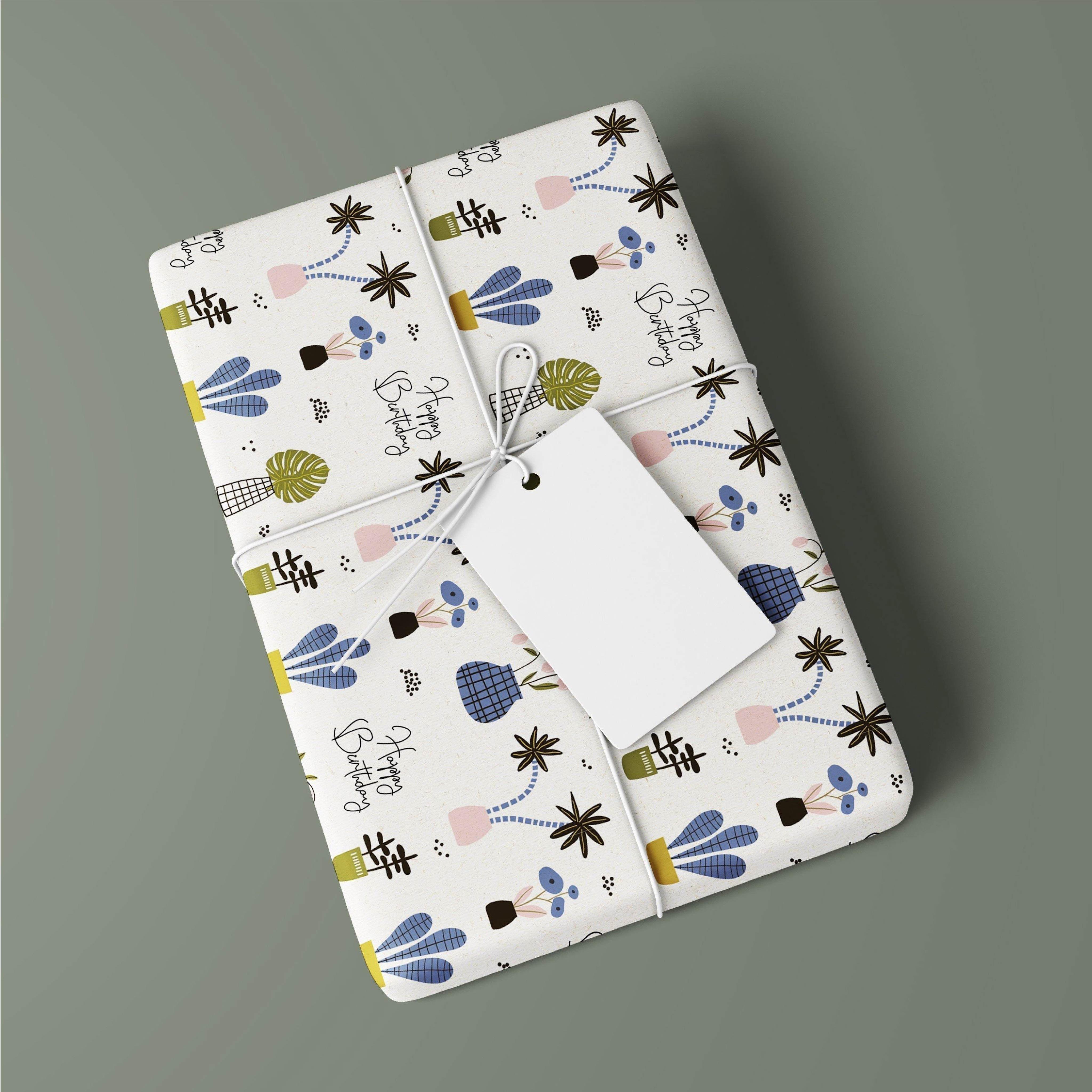 Wrapping Paper - Happy Birthday Plants - KLOSH