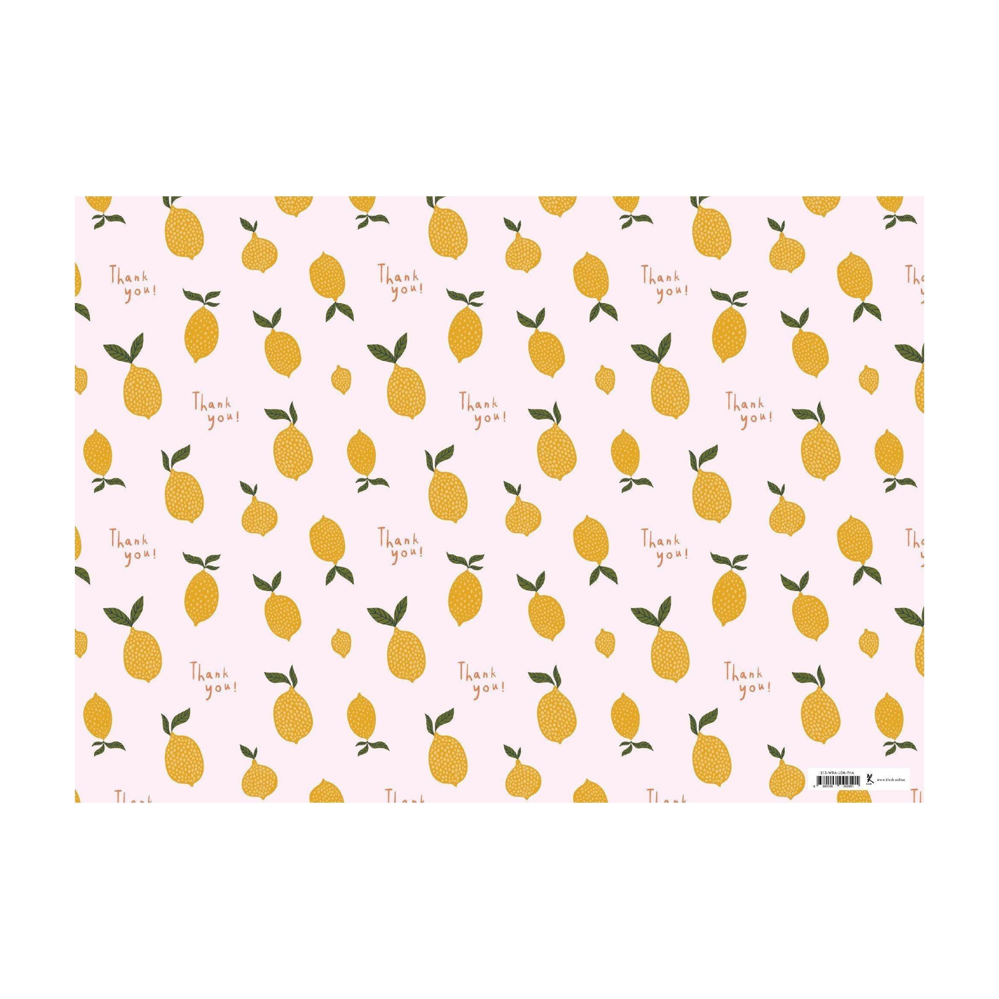 Wrapping Paper - Thank You Lemon - KLOSH