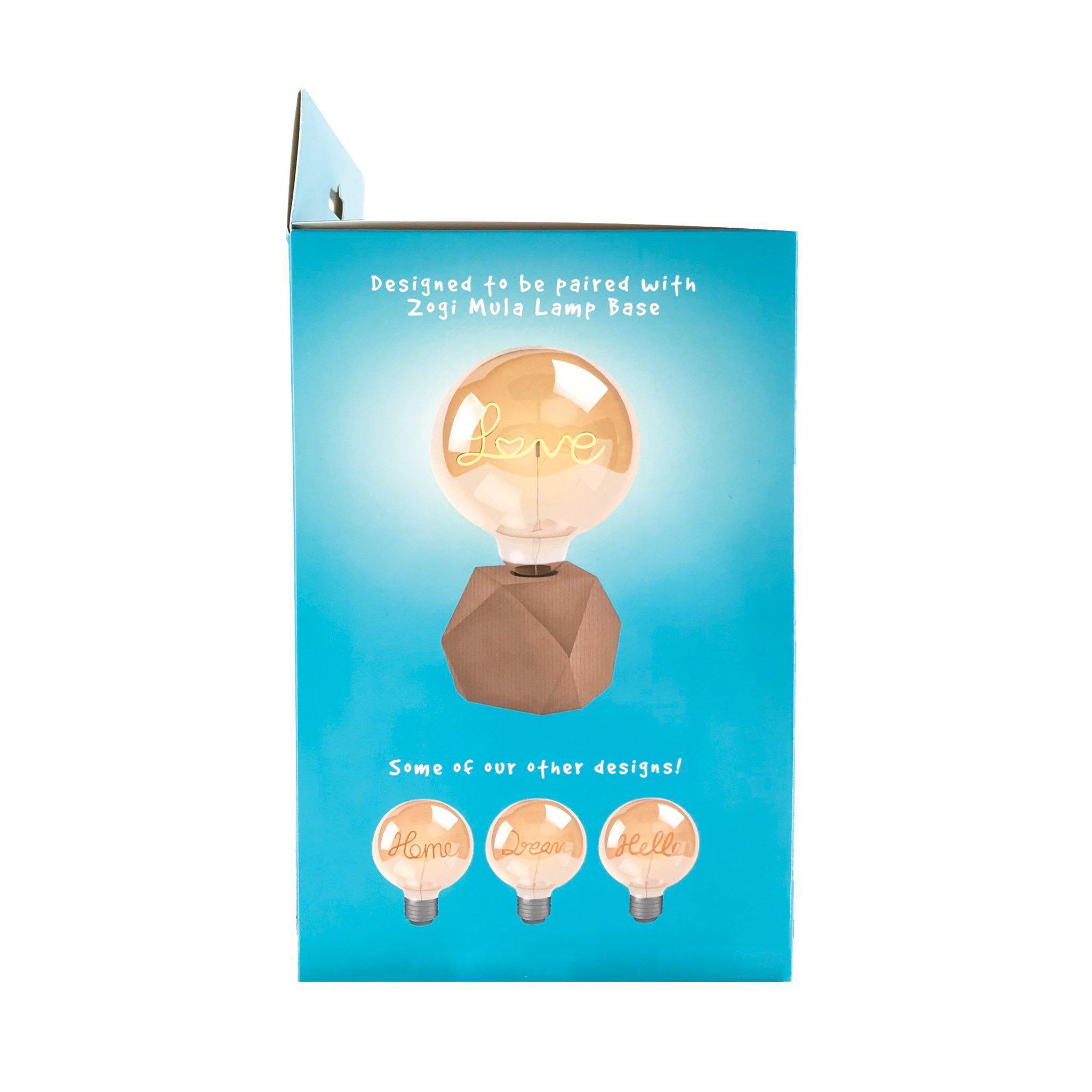 Zogi Mula Decorative LED Word Bulb - Hello - KLOSH