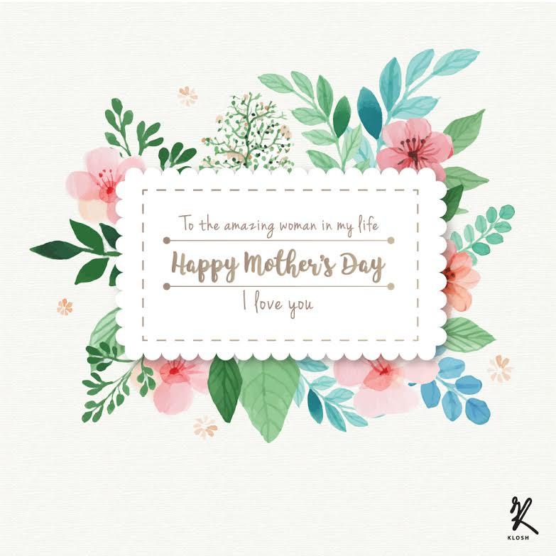 What to give to your Mum on Mother’s Day. - KLOSH