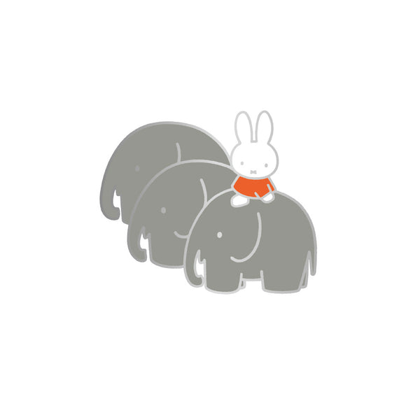 Miffy - With Elephants Enamel Pin