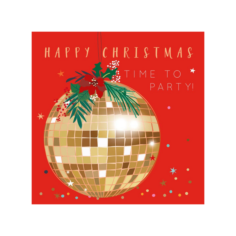 Christmas Card - Party Disco Christmas
