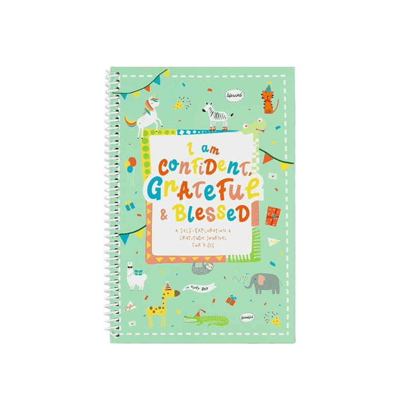 A Self-Exploration Journal for Kids - I am Confident, Grateful & Blessed - KLOSH