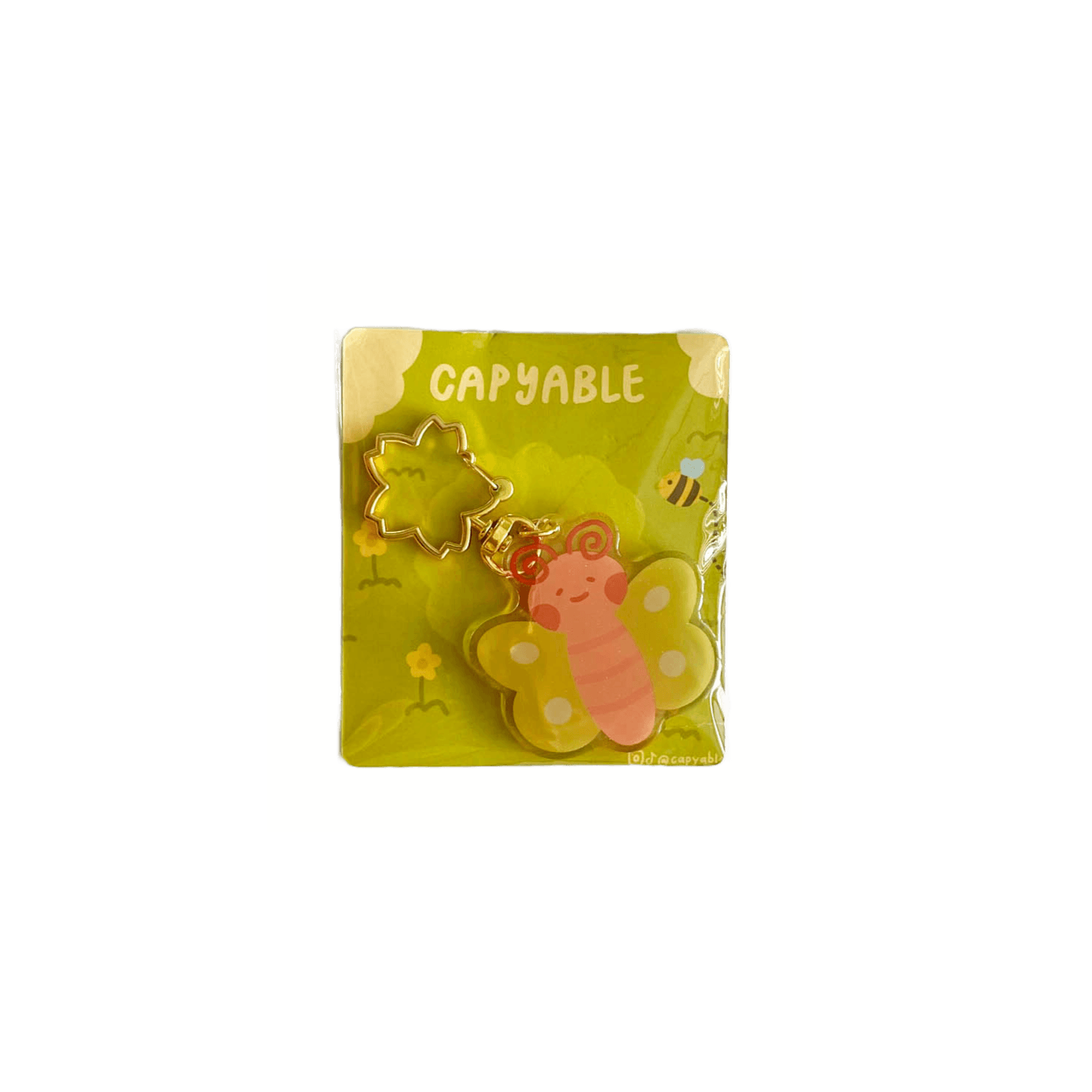 Acrylic Keychain - Butterfly Olive - KLOSH