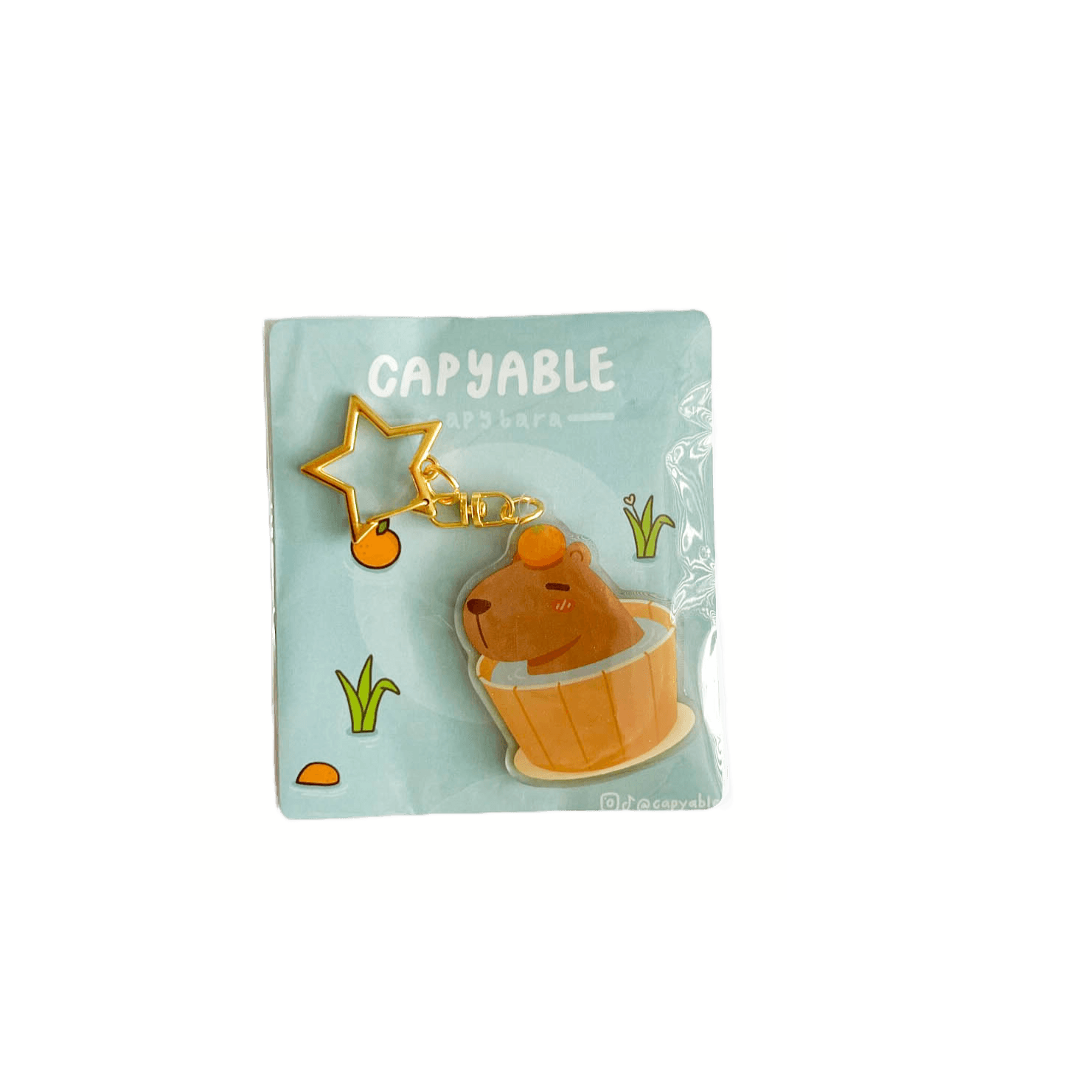 Acrylic Keychain - Capybara in Onsen - KLOSH