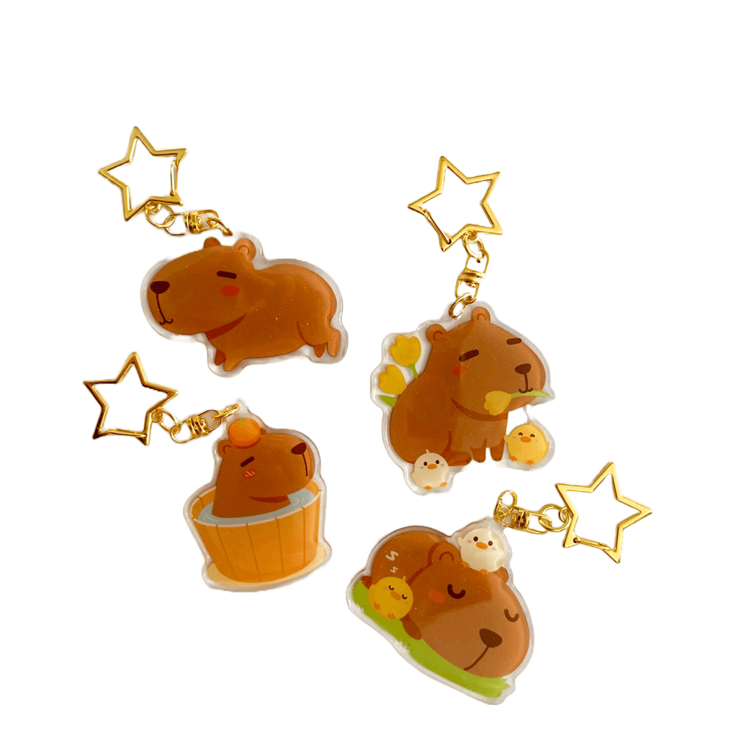 Acrylic Keychain - Capybara Napping - KLOSH