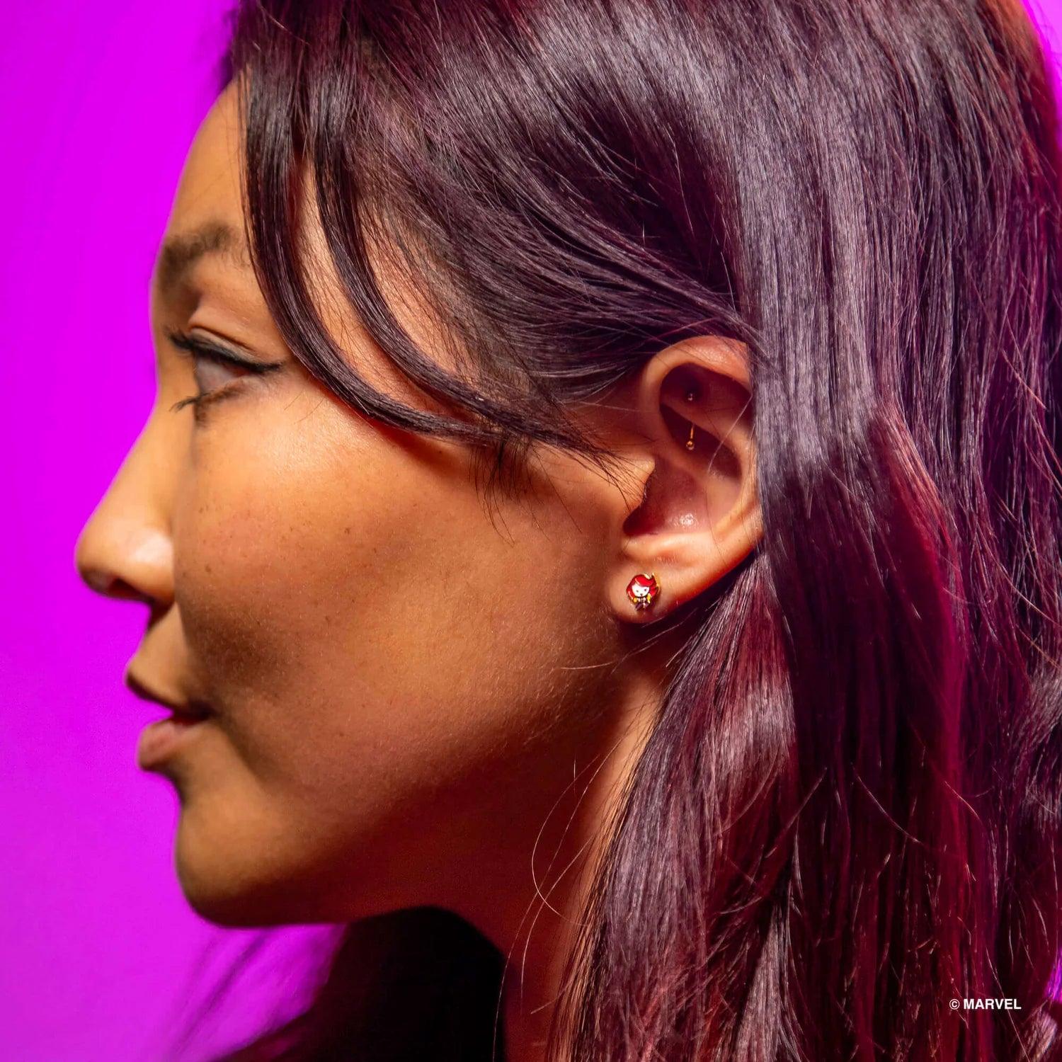 Marvey Epoxy Earring - Black Widow - KLOSH