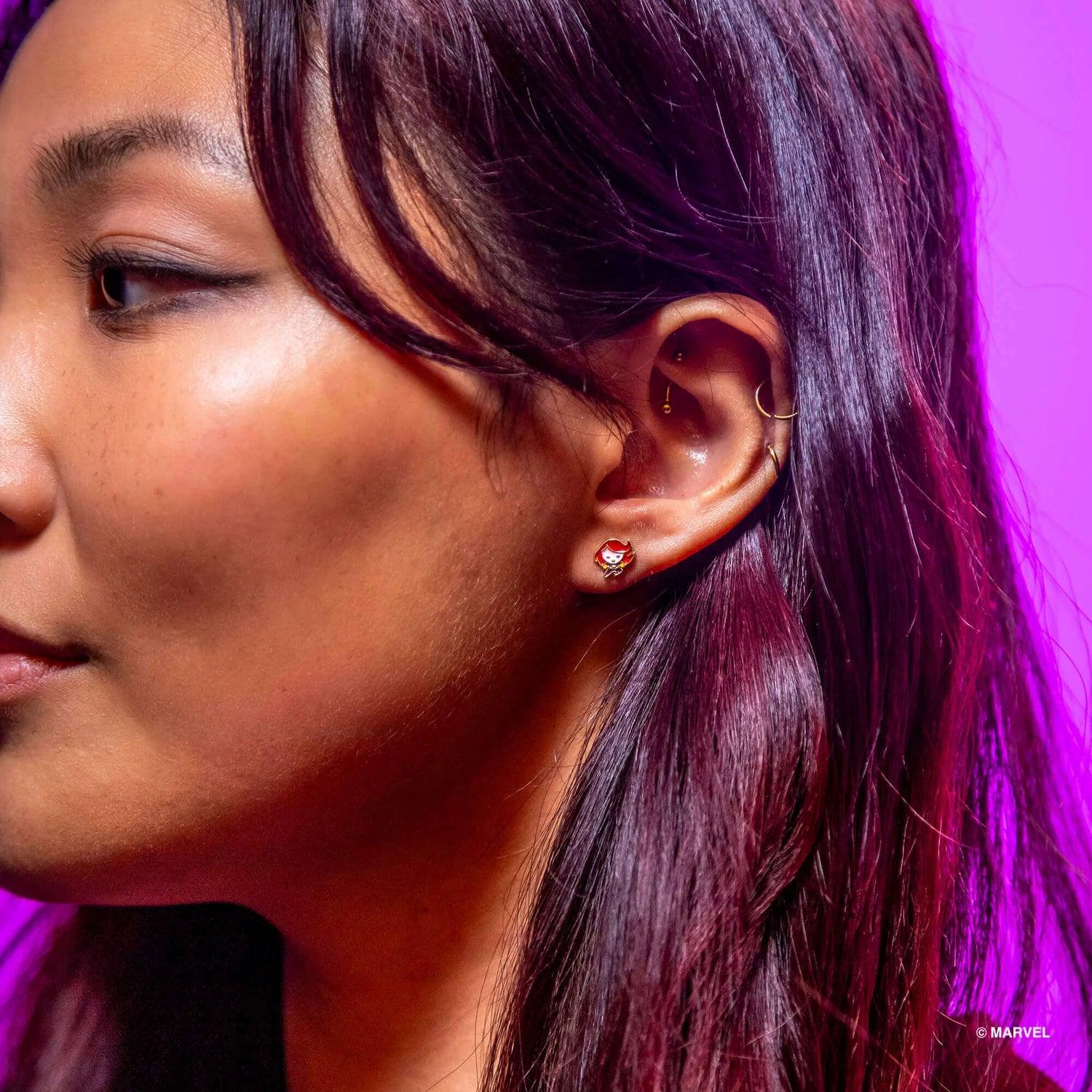 Marvey Epoxy Earring - Black Widow - KLOSH