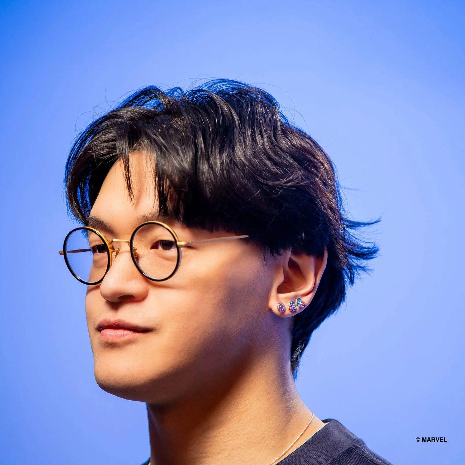 Marvey Epoxy Earring - Captain America - KLOSH