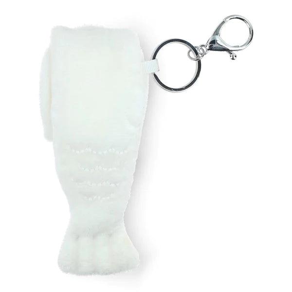 Merlion Chouchou Mini Keychain - White - KLOSH