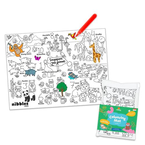 Nibbles Colouring Mat - Animals - KLOSH