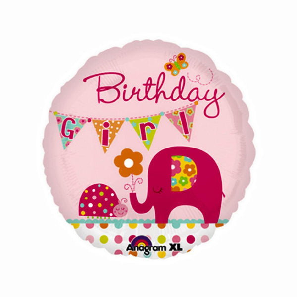 Balloon - Birthday Pink Elephant Girl - KLOSH