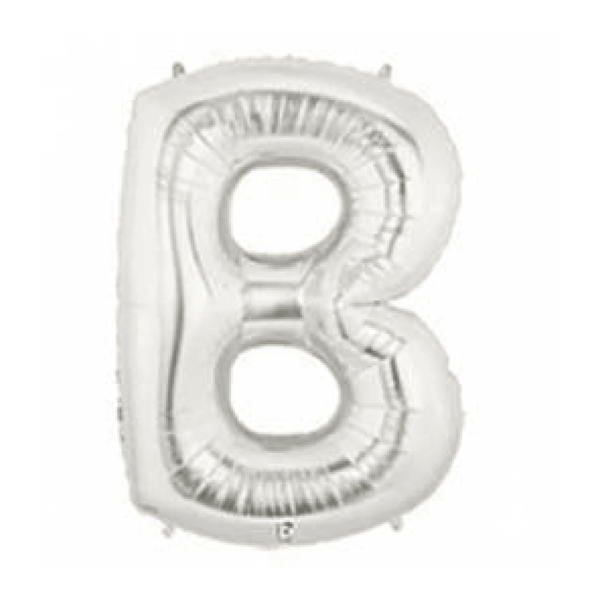 Balloon - Foil Alphabet 14" B Silver - KLOSH