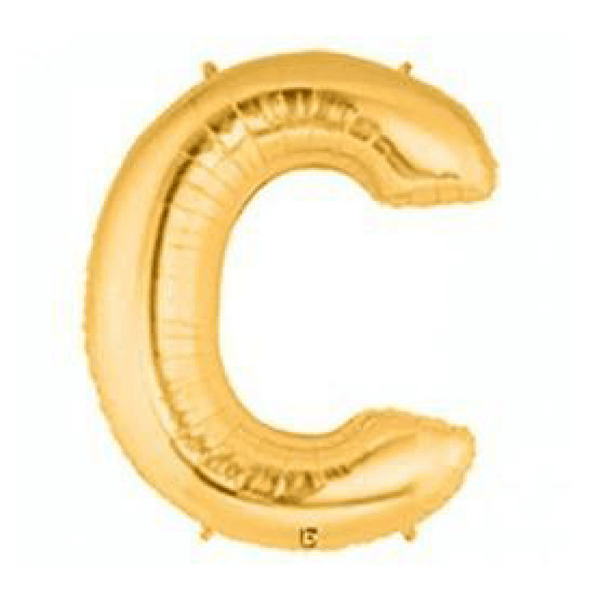 Balloon - Foil Alphabet 14" C Gold - KLOSH