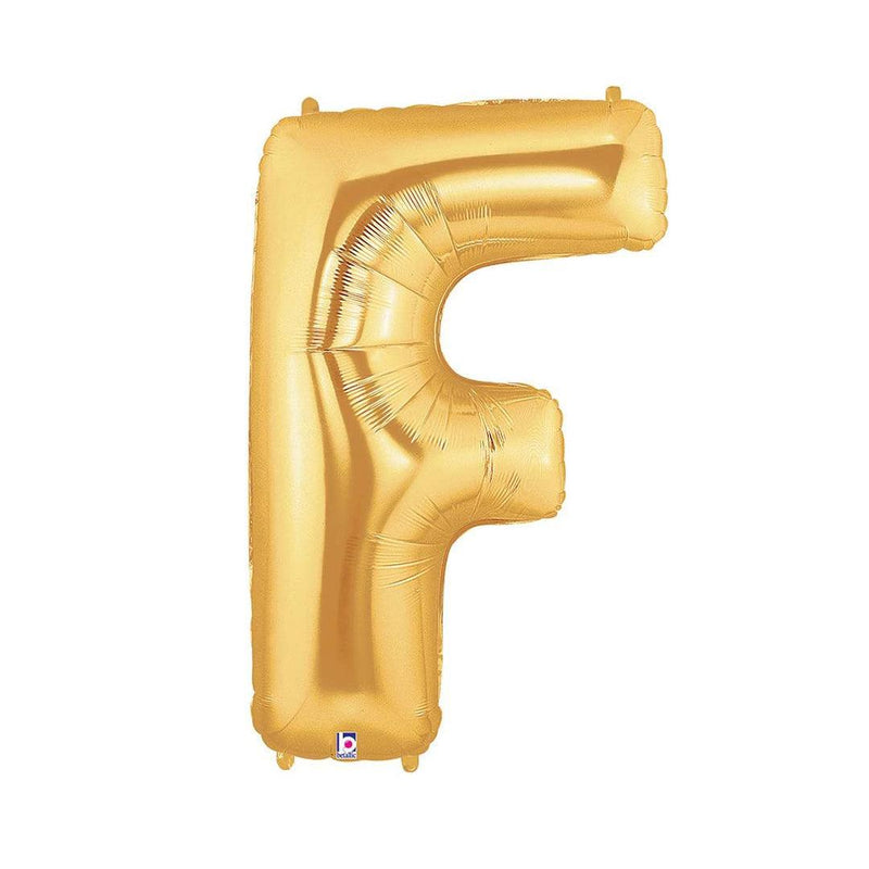 Balloon - Foil Alphabet 14" F Gold - KLOSH