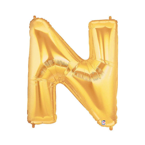 Balloon - Foil Alphabet 14" N Gold - KLOSH