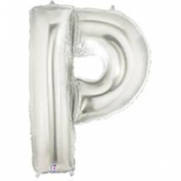 Balloon - Foil Alphabet 14" P Silver - KLOSH