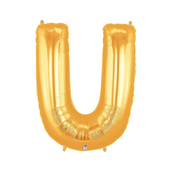 Balloon - Foil Alphabet 14" U Gold - KLOSH