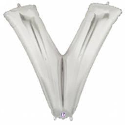 Balloon - Foil Alphabet 14" V Silver - KLOSH