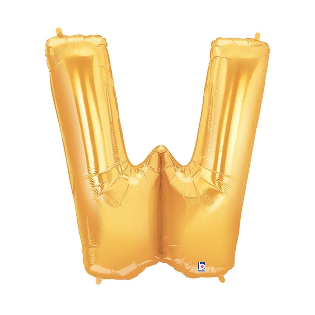 Balloon - Foil Alphabet 14" W Gold - KLOSH