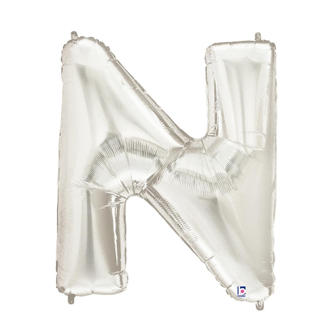 Balloon - Foil Alphabet 40" N Silver - KLOSH