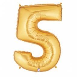 Balloon - Foil Number 14" 5 Gold - KLOSH