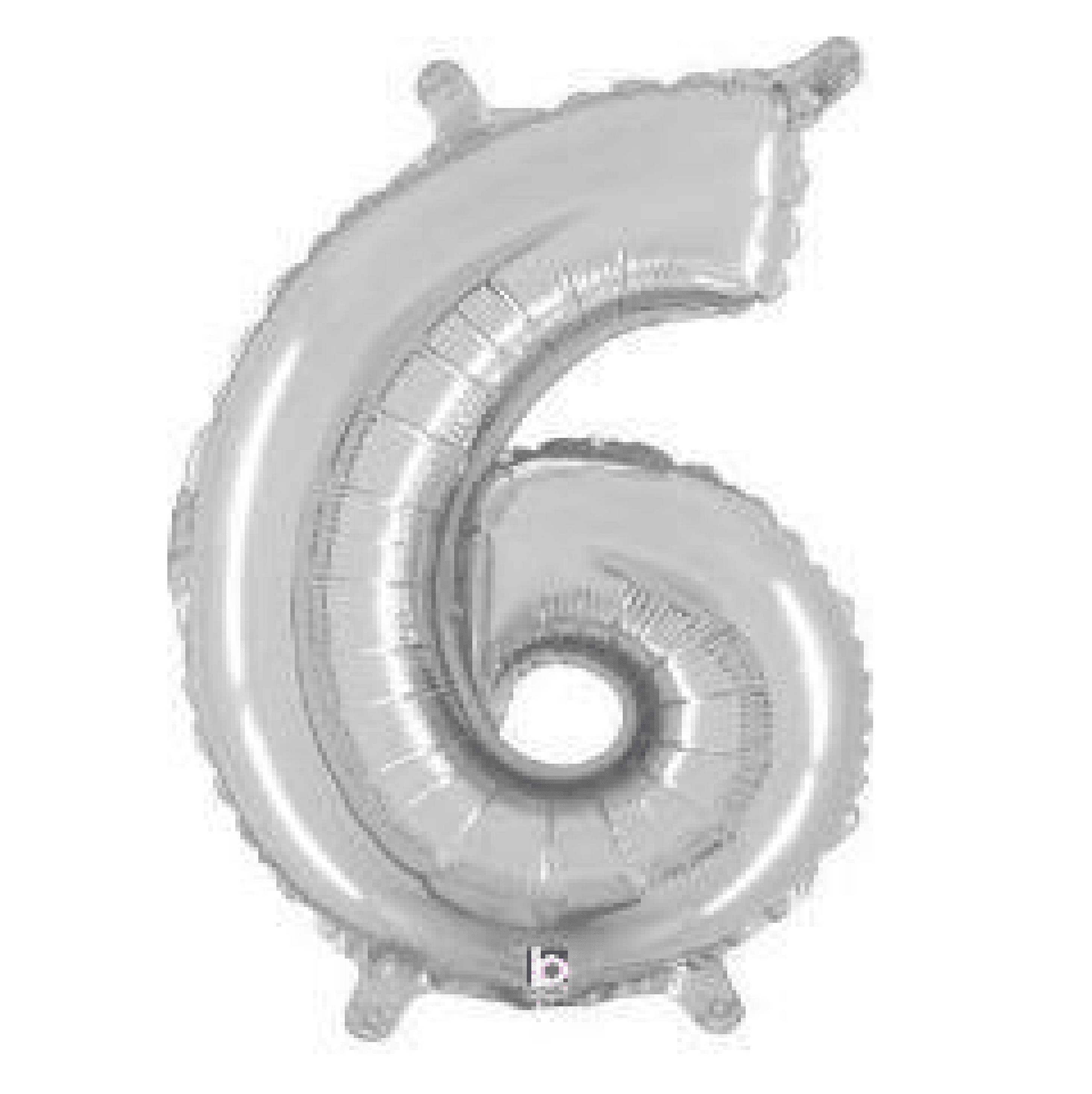 Balloon - Foil Number 14" 6 Silver - KLOSH