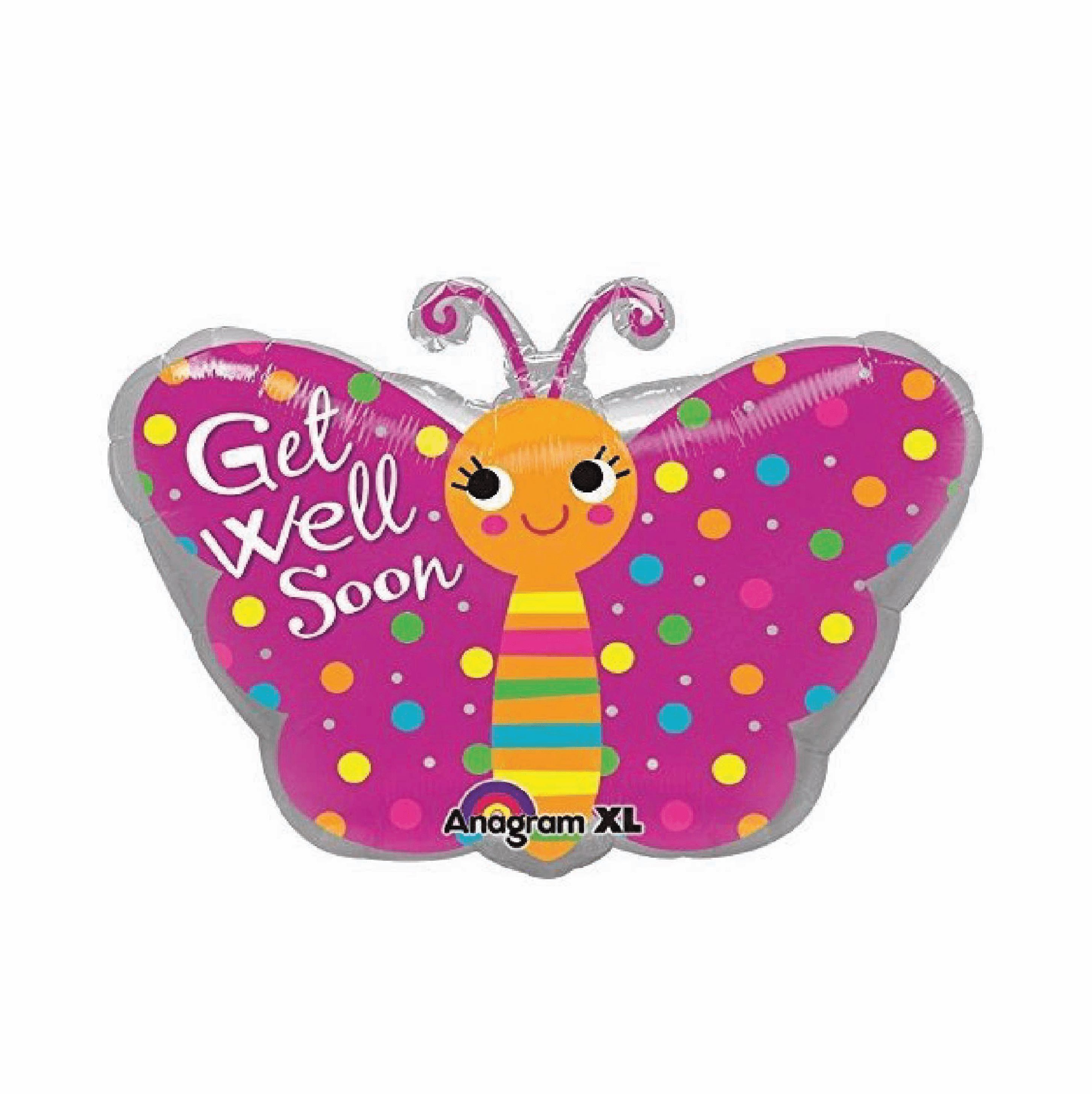 Balloon - Get Well Butterfly Junior Shape - KLOSH