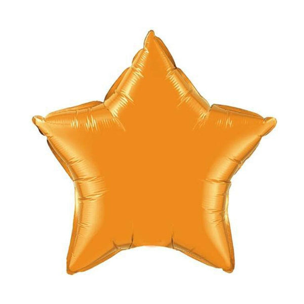 Balloon - Metallic Bright Orange Star - KLOSH